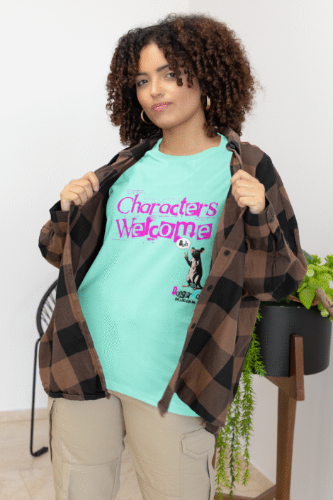 "Characters Welcome" Long Sleeve Tee — "The World’s Most Dangerous Rat" Retro Back Print
